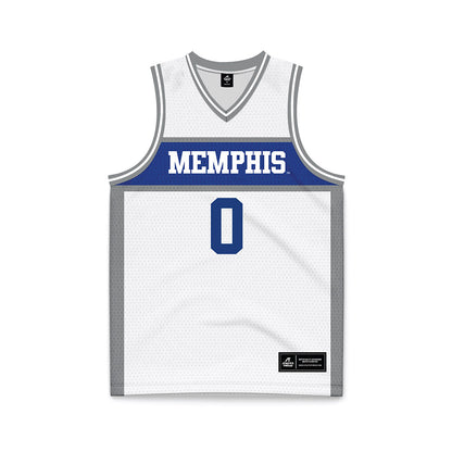 Memphis - NCAA Men's Basketball : Quante Berry - White Fashion Basketball Jersey-0