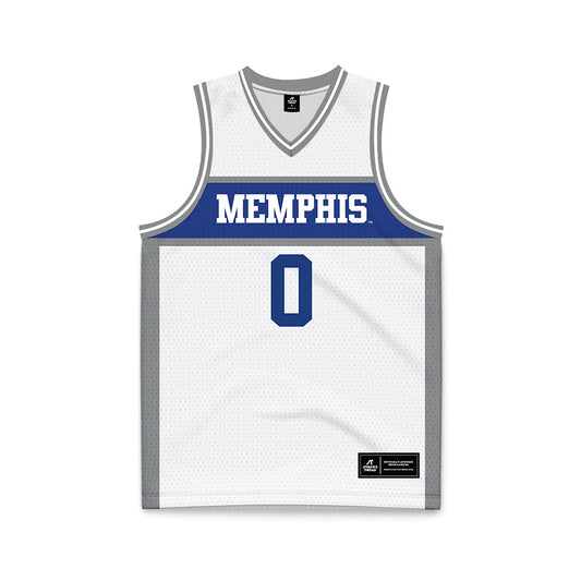 Memphis - NCAA Men's Basketball : Quante Berry - White Fashion Basketball Jersey-0