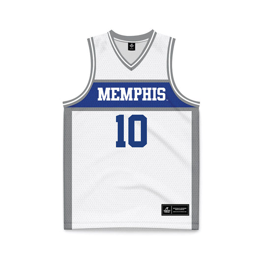 Memphis - NCAA Women's Basketball : Bailey Gilmore - White Fashion Basketball Jersey-0