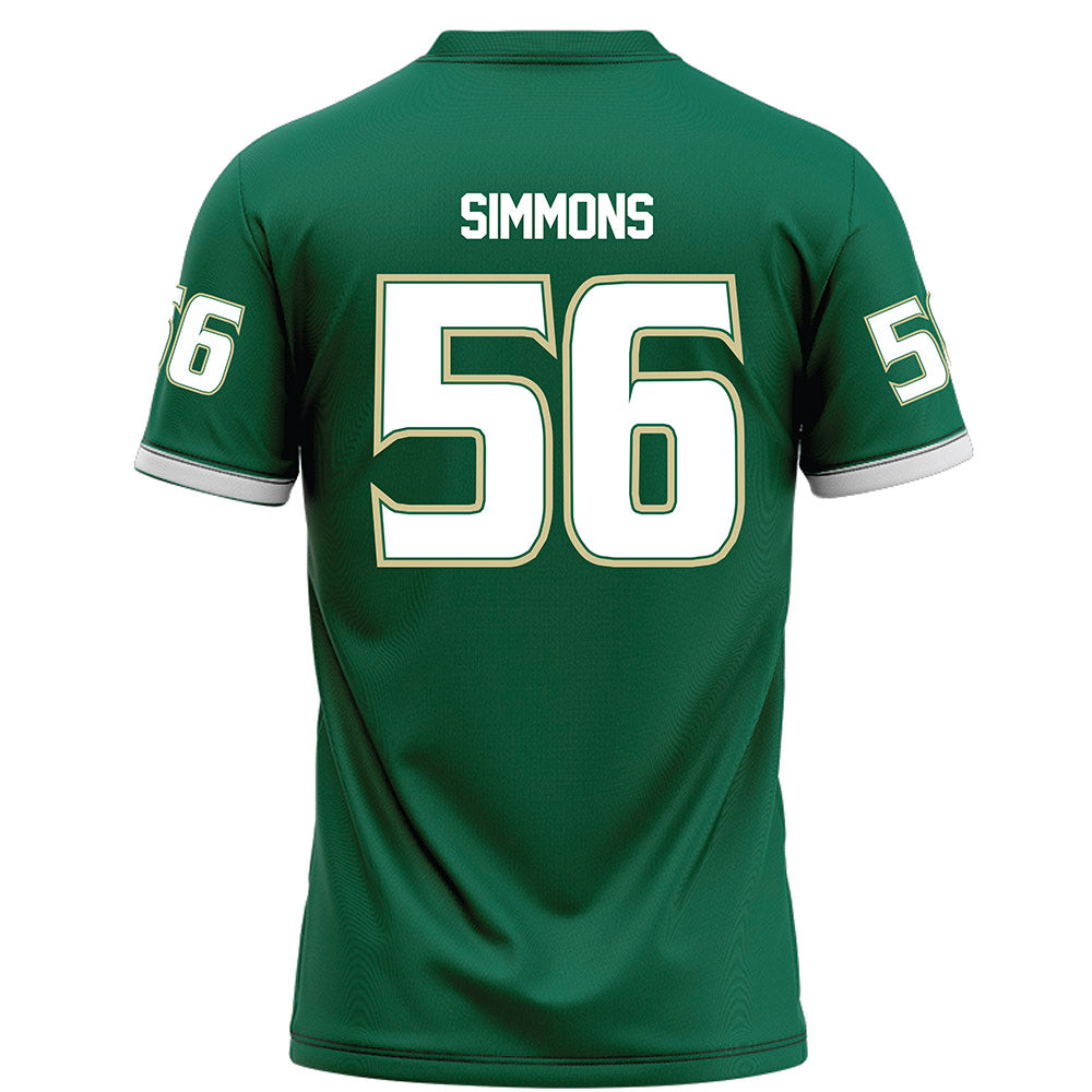 USF - NCAA Football : Terry Simmons - Green Football Jersey-1