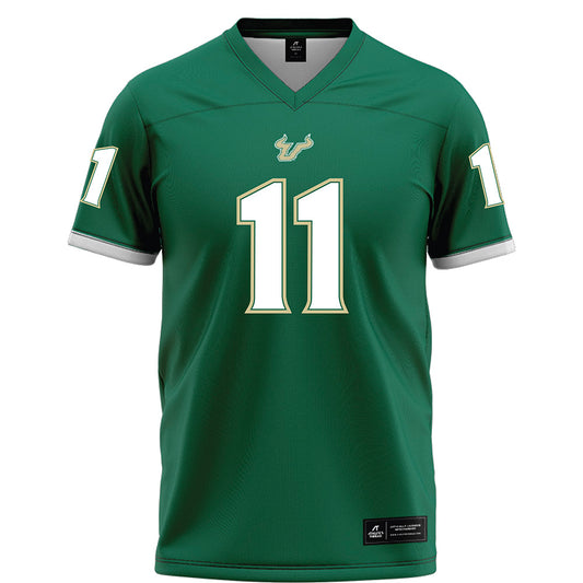 USF - NCAA Football : Asani Redwood - Green Football Jersey-0