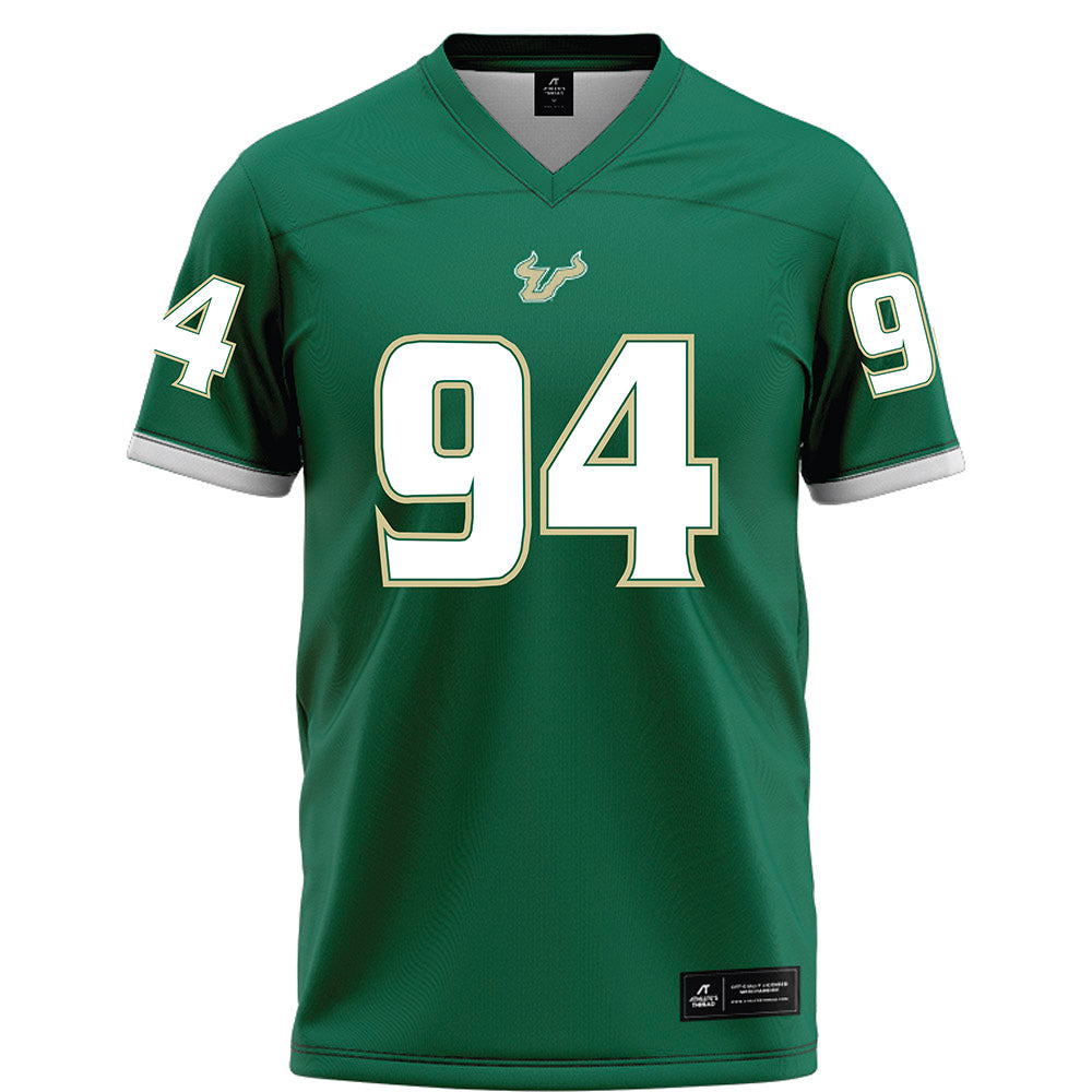 USF - NCAA Football : Brooks Williams Jr - Green Football Jersey-0