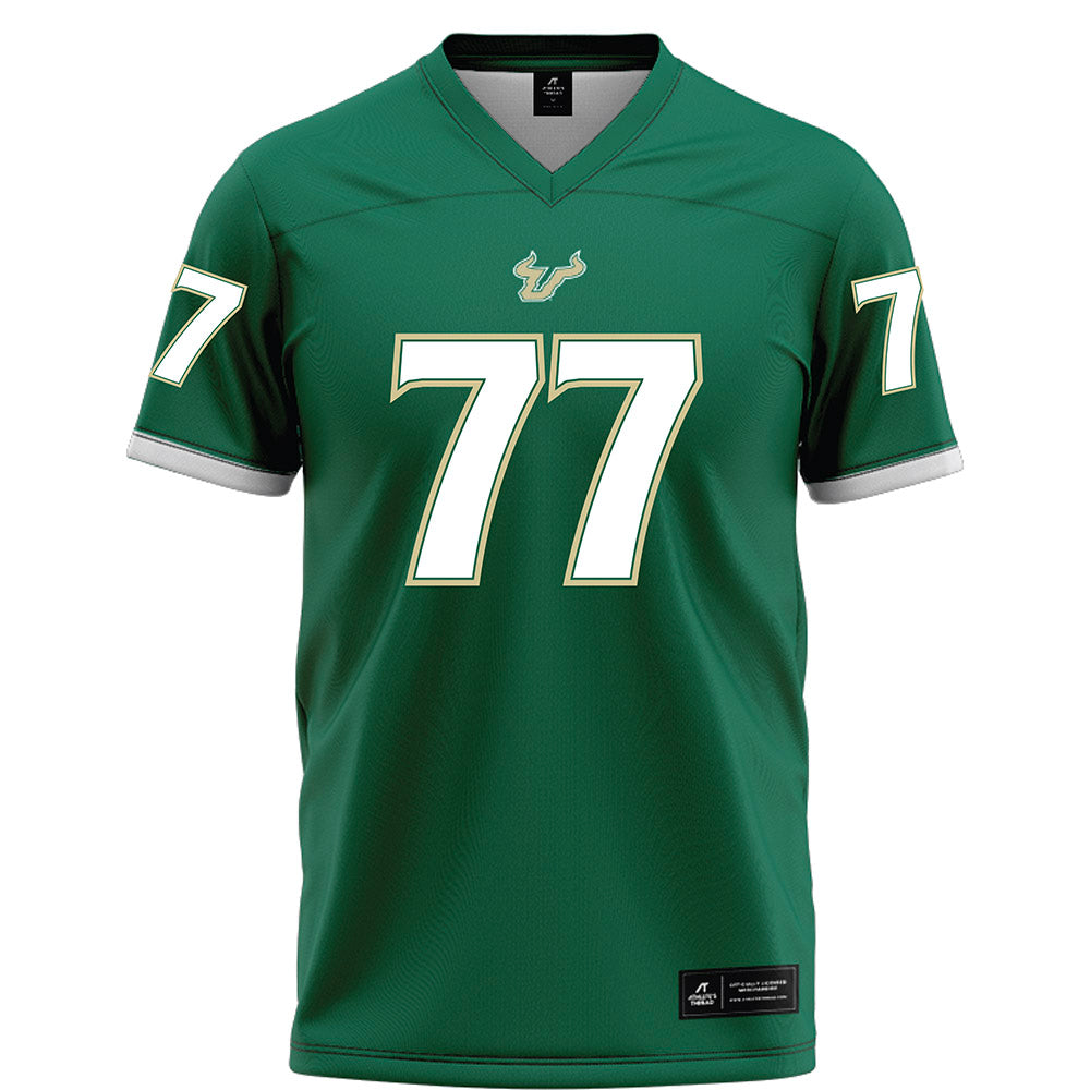 USF - NCAA Football : Major Dillard - Green Football Jersey-0