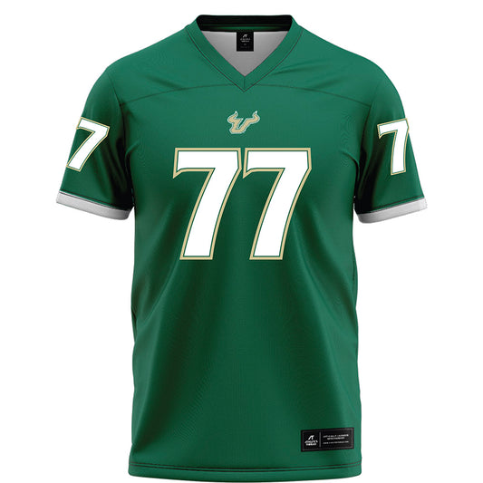 USF - NCAA Football : Major Dillard - Green Football Jersey-0