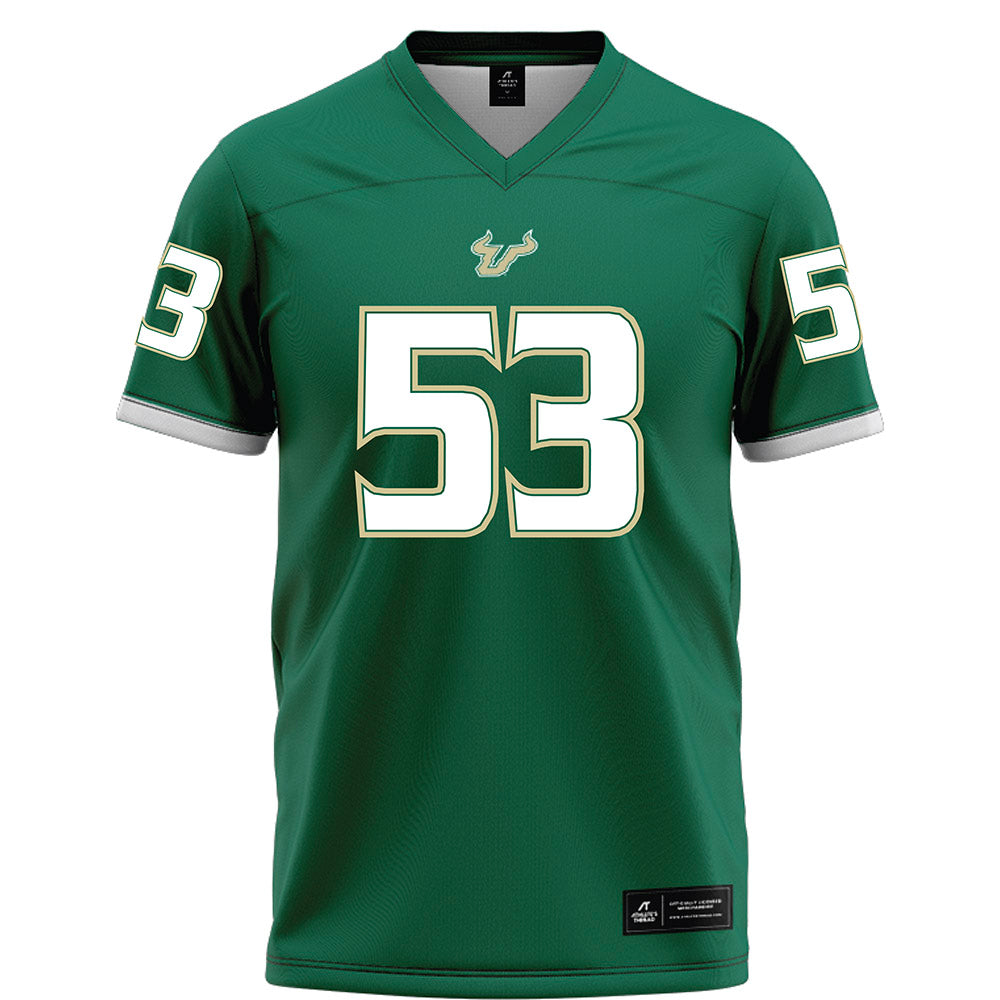 USF - NCAA Football : Gavin Leach - Green Football Jersey-0