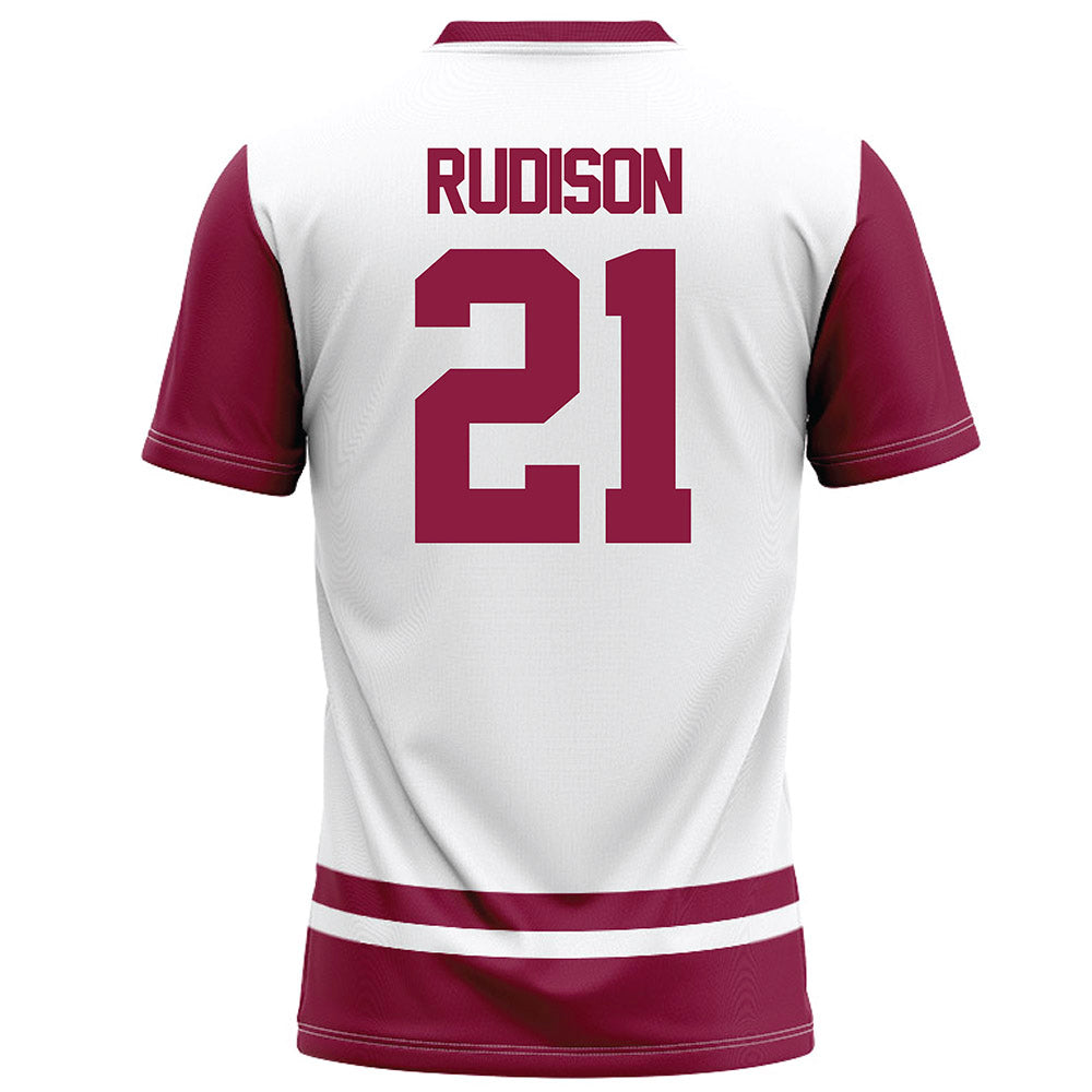 NMSU - NCAA Football : Isaiah Rudison - White Football Jersey-1