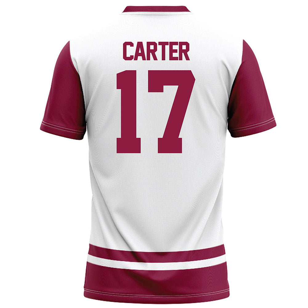 NMSU - NCAA Football : Raylon Carter - White Football Jersey-1
