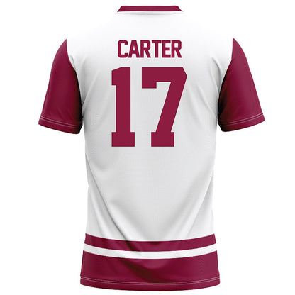 NMSU - NCAA Football : Raylon Carter - White Football Jersey-1