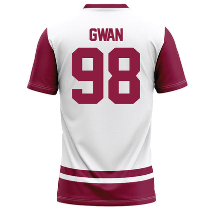 NMSU - NCAA Football : Jason Gwan - White Football Jersey-1