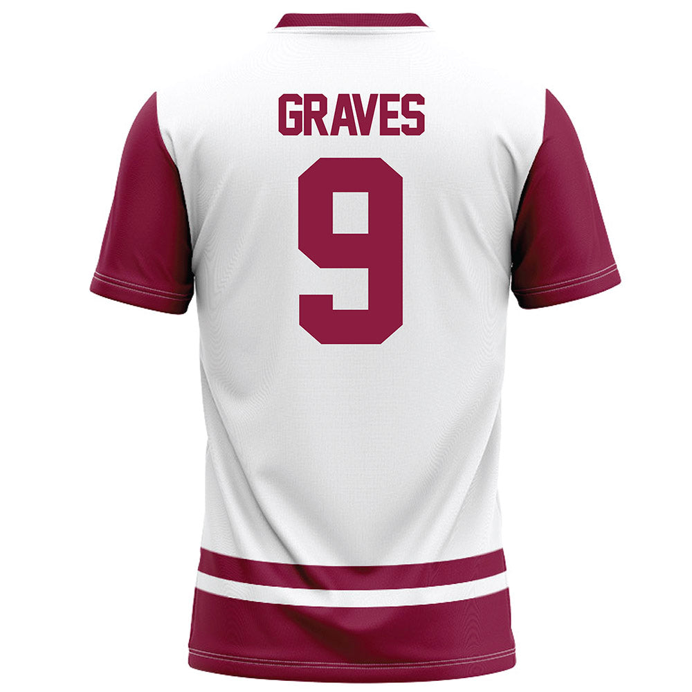 NMSU - NCAA Football : Terrione Graves - White Football Jersey-1