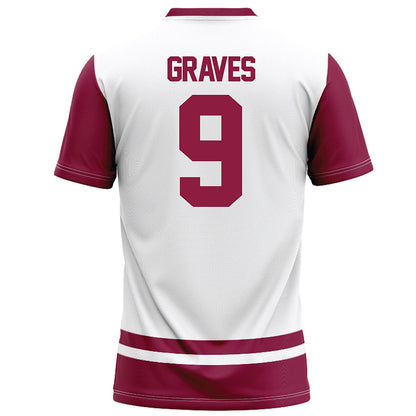 NMSU - NCAA Football : Terrione Graves - White Football Jersey-1