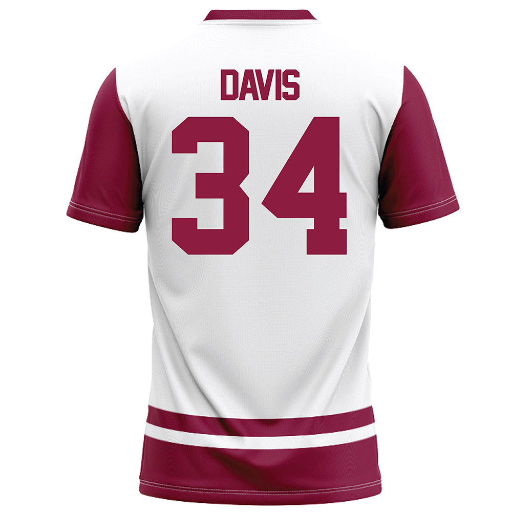 NMSU - NCAA Football : Zaiden Davis - White Football Jersey-1
