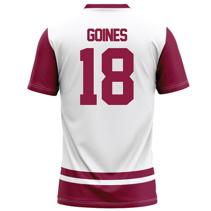 NMSU - NCAA Football : Joshua Goines - White Football Jersey-1