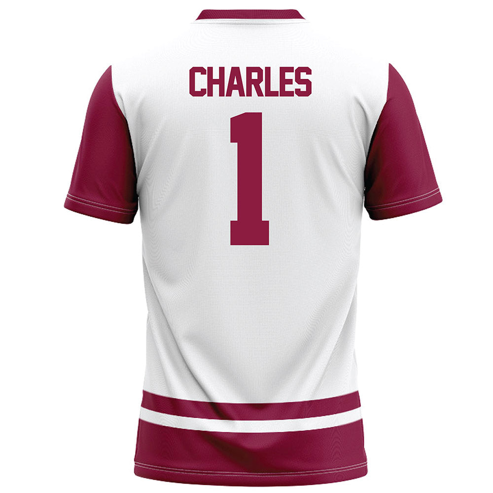 NMSU - NCAA Football : Josiah Charles - White Football Jersey-1