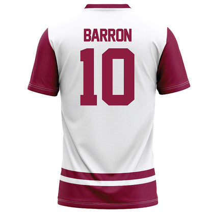 NMSU - NCAA Football : Chance Barron - White Football Jersey-1