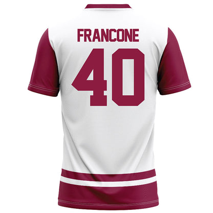 NMSU - NCAA Football : Kyah Francone - White Football Jersey-1