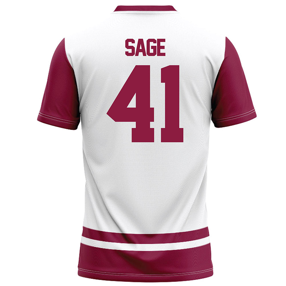 NMSU - NCAA Football : Braydyn Sage - White Football Jersey-1