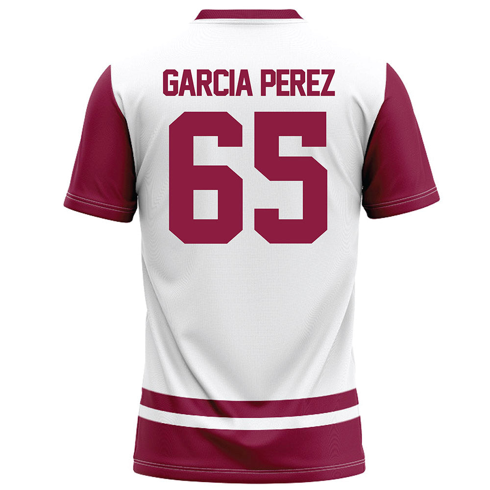 NMSU - NCAA Football : Isaiah Garcia Perez - White Football Jersey-1