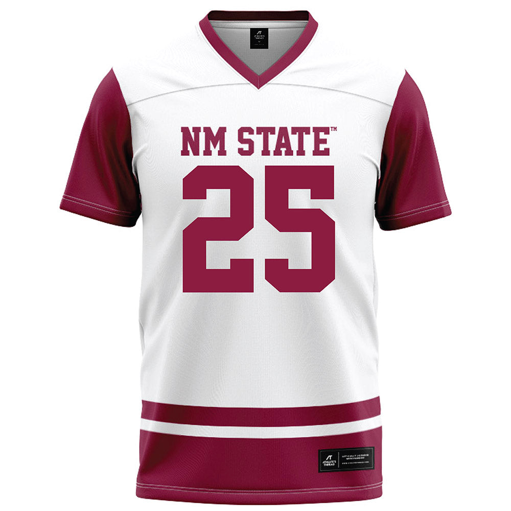 NMSU - NCAA Football : Obinna Okeke - White Football Jersey-0