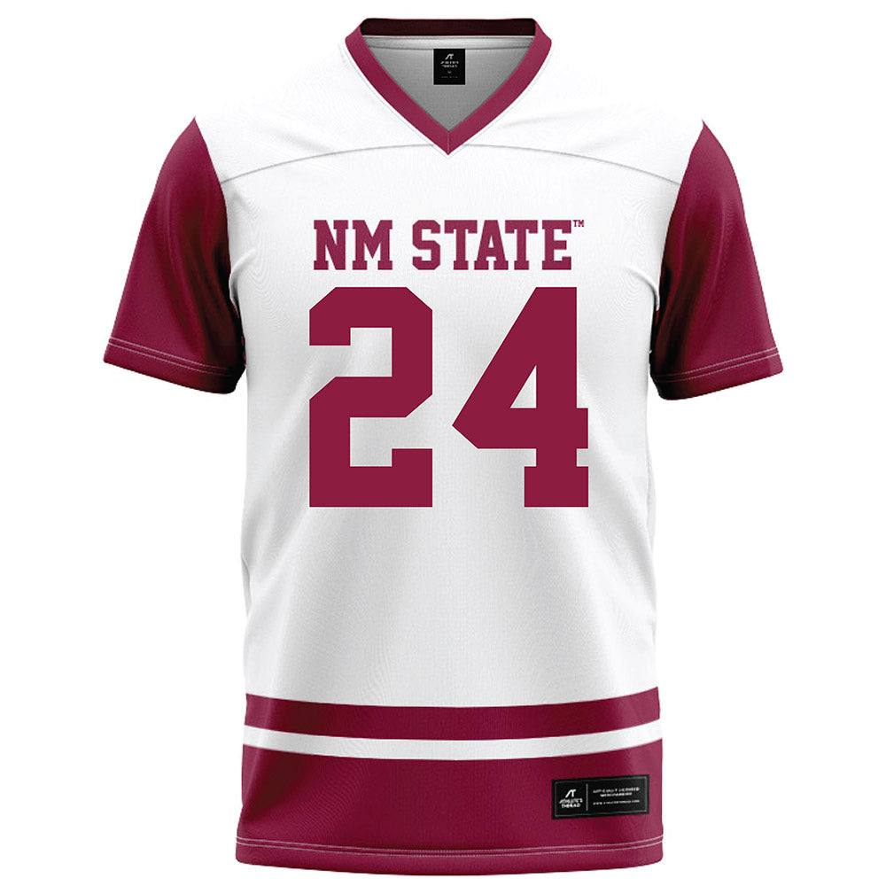 NMSU - NCAA Football : Drake Williams - White Football Jersey-0