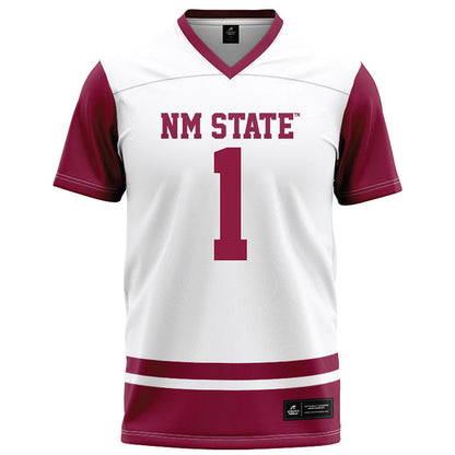 NMSU - NCAA Football : Josiah Charles - White Football Jersey-0