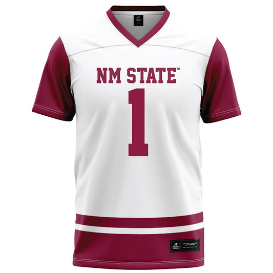 NMSU - NCAA Football : Josiah Charles - White Football Jersey-0