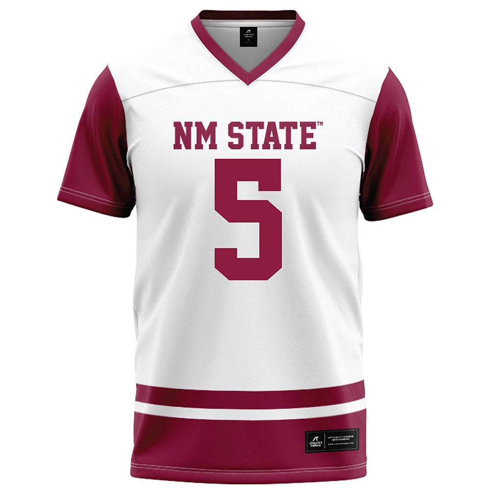 NMSU - NCAA Football : Myles Libman - White Football Jersey-0