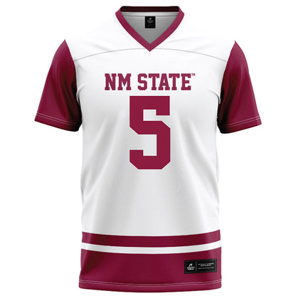 NMSU - NCAA Football : Myles Libman - White Football Jersey-0