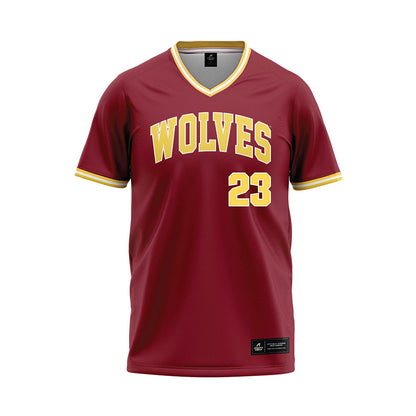 NSU - NCAA Baseball : Dalton Kesti - Maroon Jersey-0