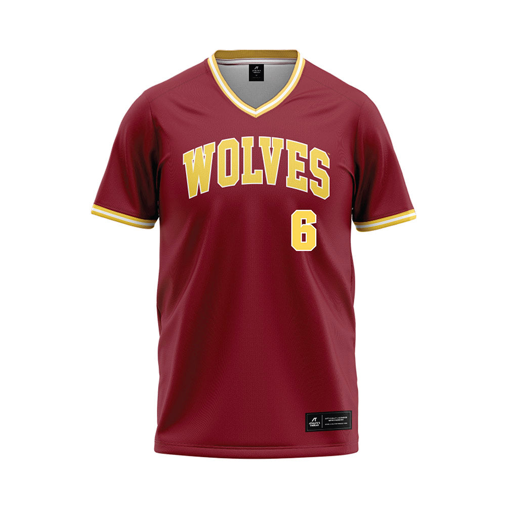 NSU - NCAA Baseball : Dylan Soulek - Maroon Jersey-0