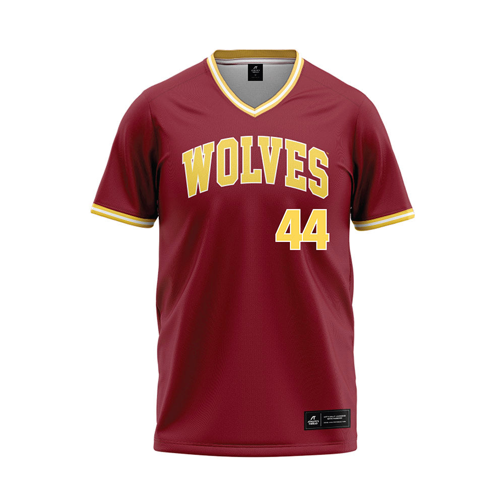 NSU - NCAA Baseball : Casey Lamb - Maroon Jersey-0