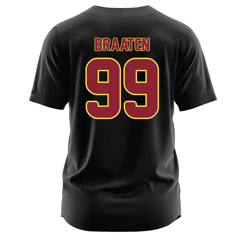 NSU - NCAA Softball : Emily Braaten - Black Jersey-1