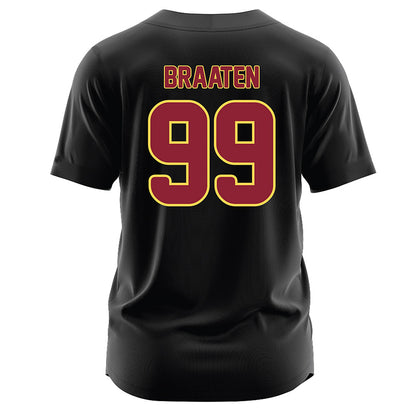 NSU - NCAA Softball : Emily Braaten - Black Jersey-1