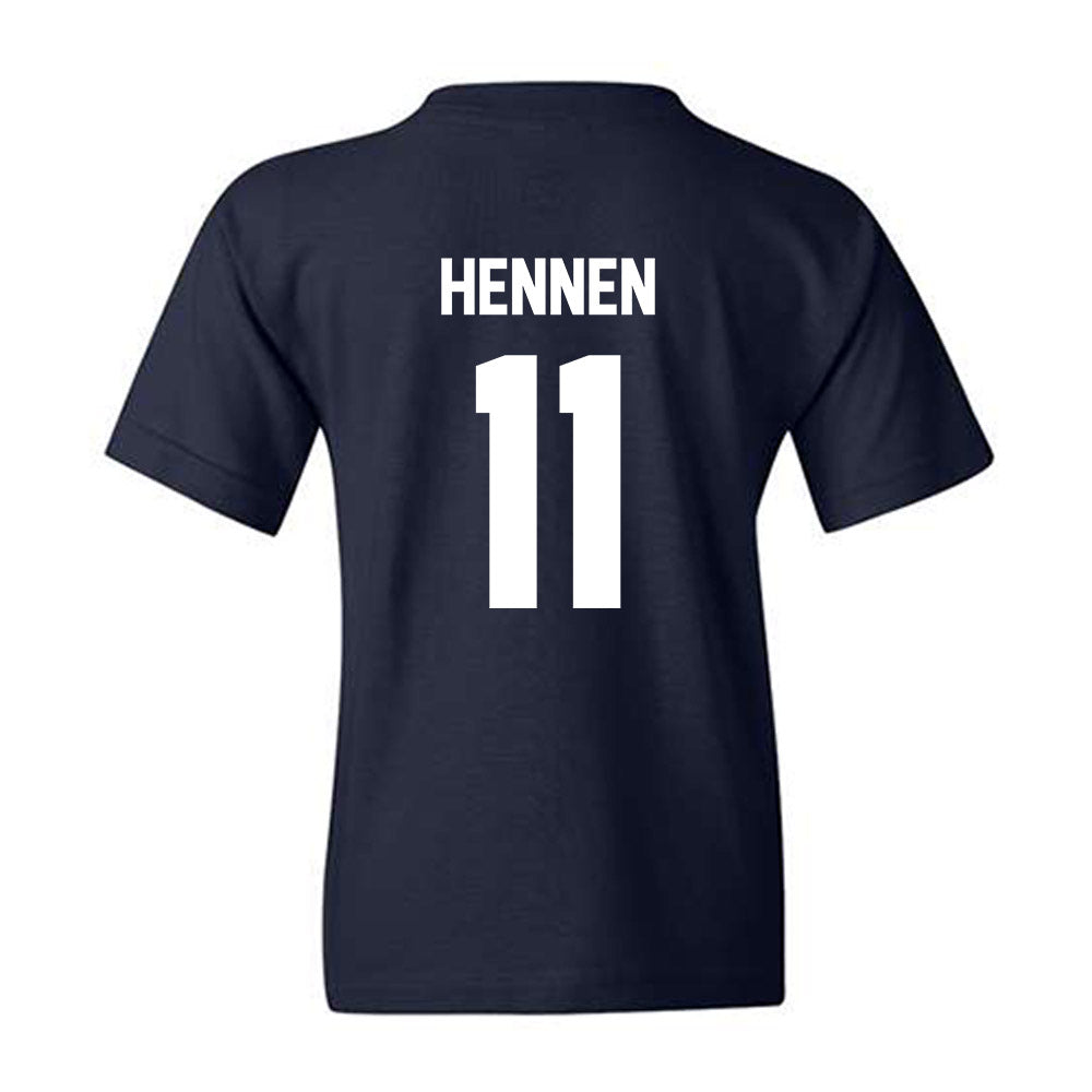  - NCAA Men's Ice Hockey : Tyler Hennen - Classic Fashion Shersey Youth T-Shirt-1