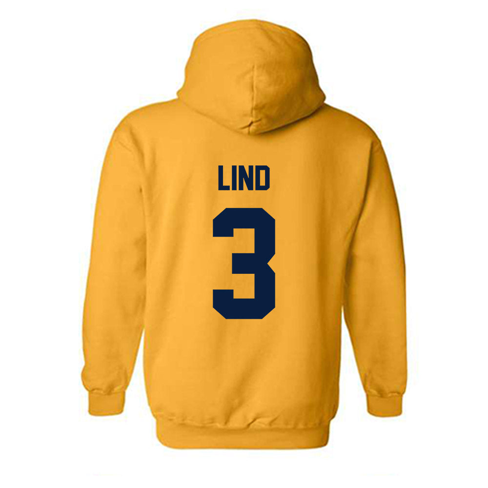 AU - NCAA Baseball : Bjorn Lind - Classic Fashion Shersey Hooded Sweatshirt-1