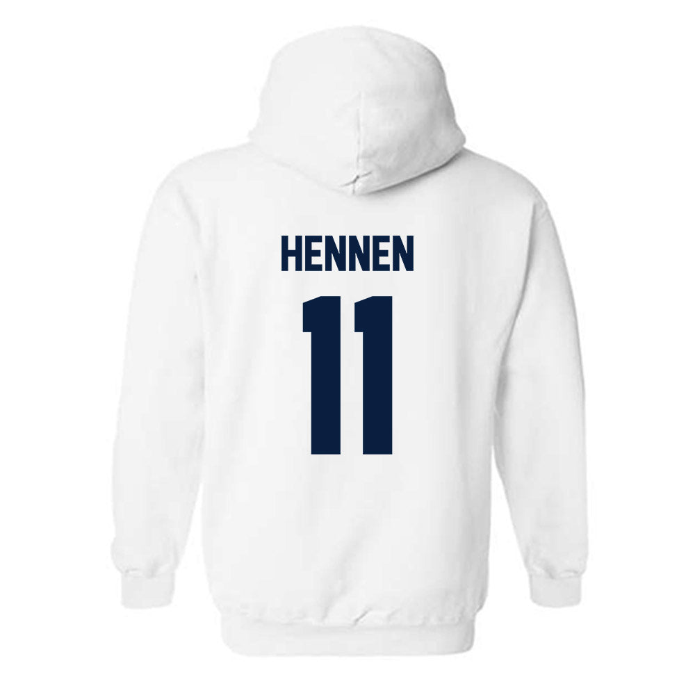  - NCAA Men's Ice Hockey : Tyler Hennen - Classic Shersey Hooded Sweatshirt-1