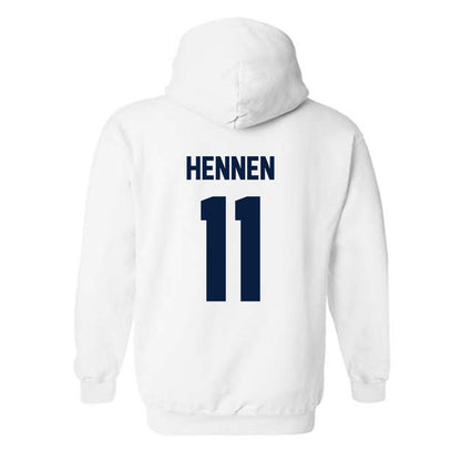  - NCAA Men's Ice Hockey : Tyler Hennen - Classic Shersey Hooded Sweatshirt-1