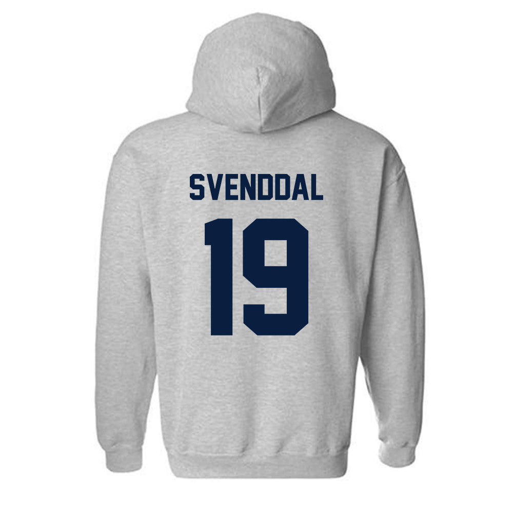 AU - NCAA Men's Ice Hockey : Will Svenddal - Classic Fashion Shersey Hooded Sweatshirt-1