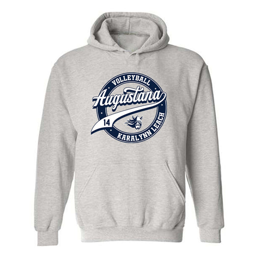 AU - NCAA Women's Volleyball : Karalynn Leach - Classic Fashion Shersey Hooded Sweatshirt-0