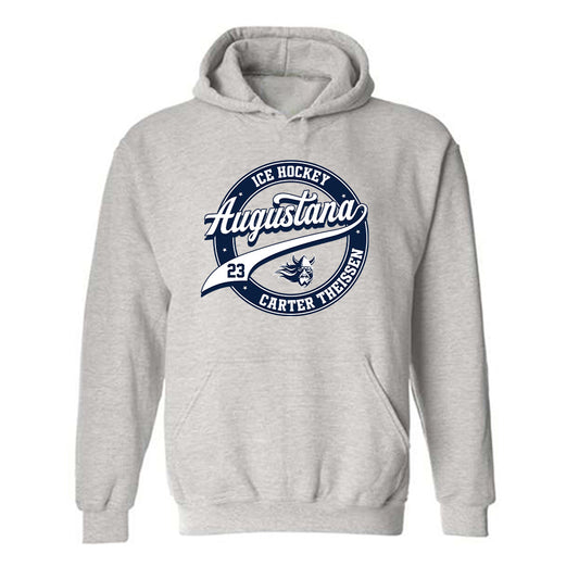 AU - NCAA Men's Ice Hockey : Carter Theissen - Classic Fashion Shersey Hooded Sweatshirt-0
