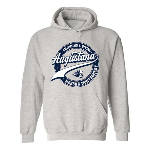AU - NCAA Women's Swimming & Diving : Meesha Montgomery - Classic Fashion Shersey Hooded Sweatshirt-0