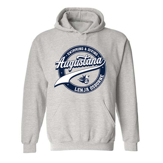 AU - NCAA Women's Swimming & Diving : Lenja Osborne - Classic Fashion Shersey Hooded Sweatshirt-0
