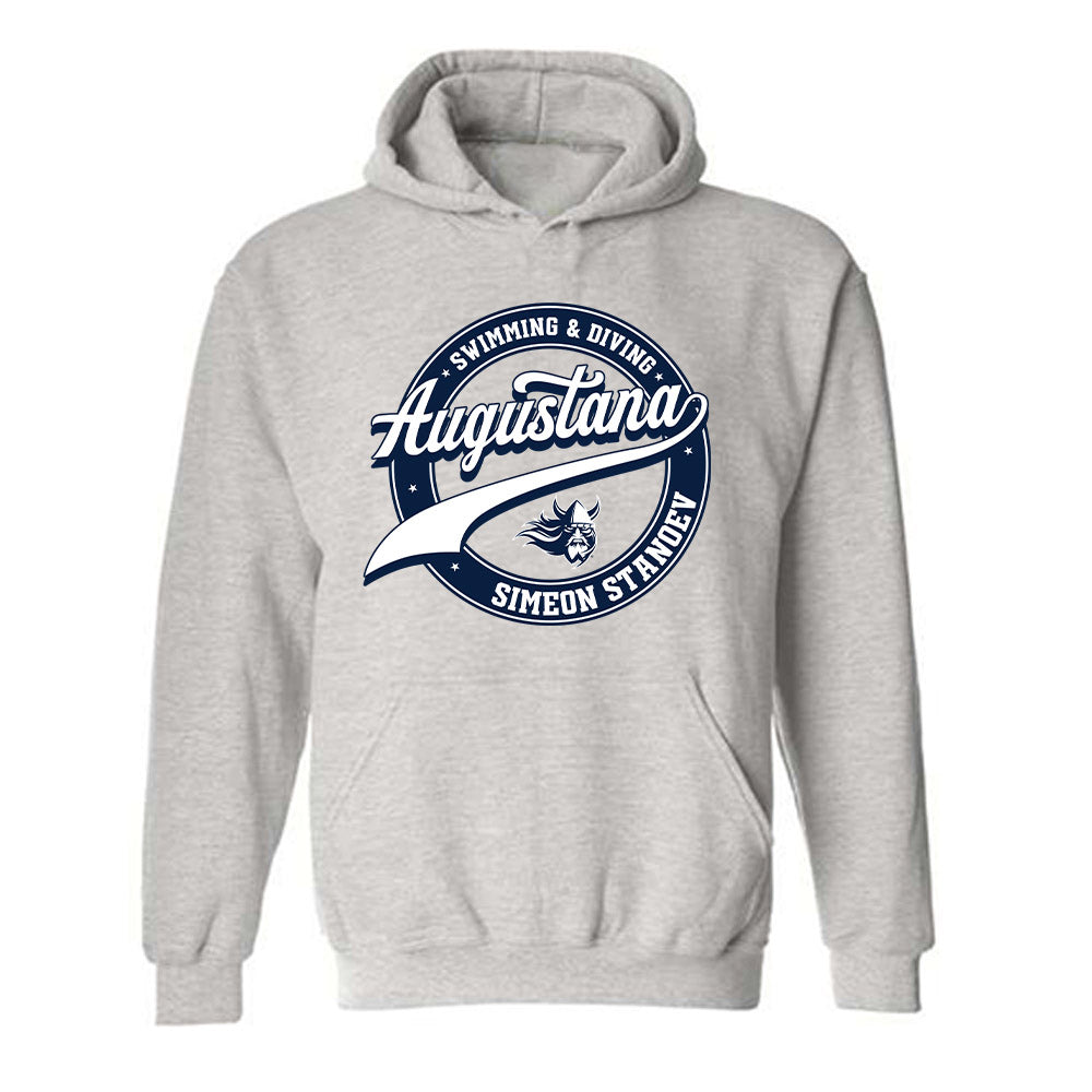 AU - NCAA Men's Swimming & Diving : Simeon Stanoev - Classic Fashion Shersey Hooded Sweatshirt-0