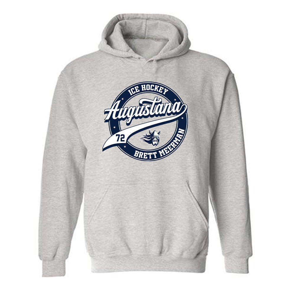 AU - NCAA Men's Ice Hockey : Brett Meerman - Classic Fashion Shersey Hooded Sweatshirt-0