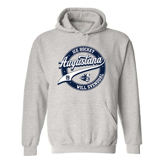AU - NCAA Men's Ice Hockey : Will Svenddal - Classic Fashion Shersey Hooded Sweatshirt-0