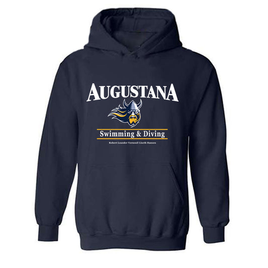 AU - NCAA Men's Swimming & Diving : Robert Leander Verneuil Liseth Hansen - Classic Fashion Shersey Hooded Sweatshirt-0