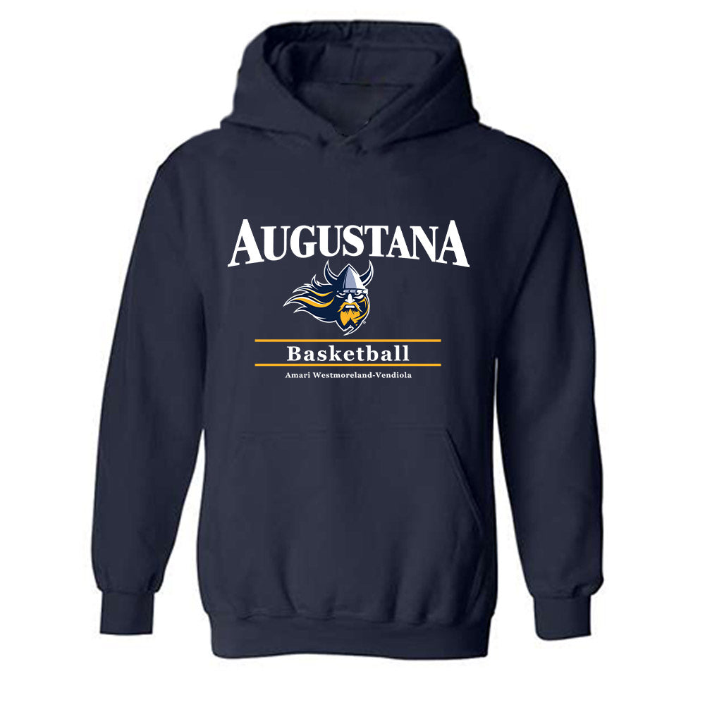 AU - NCAA Men's Basketball : Amari Westmoreland-Vendiola - Classic Fashion Shersey Hooded Sweatshirt-0