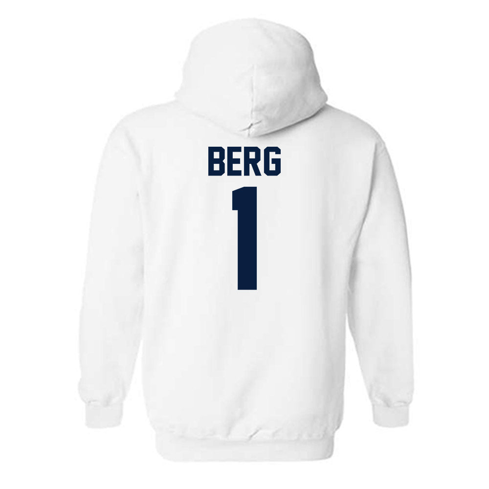 AU - NCAA Baseball : Troy Berg - Classic Fashion Shersey Hooded Sweatshirt-1