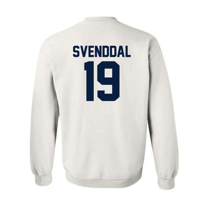 AU - NCAA Men's Ice Hockey : Will Svenddal - Classic Fashion Shersey Crewneck Sweatshirt-1