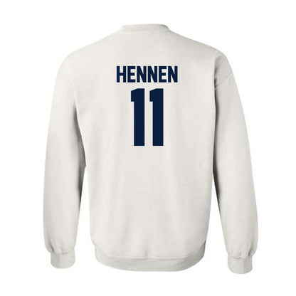  - NCAA Men's Ice Hockey : Tyler Hennen - Classic Fashion Shersey Crewneck Sweatshirt-1